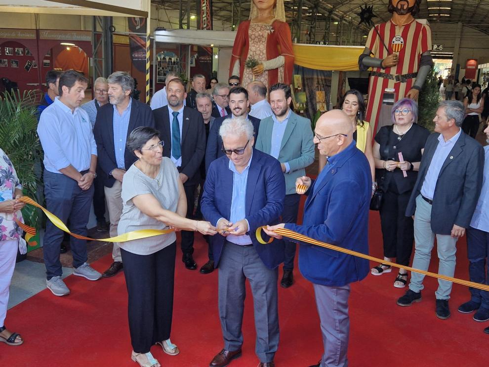 El consejero de Agricultura, Ganadería y Alimentación, Javier Rincón, inaugura la XXXIX edición de FEMOGA, la Feria Industrial, Agrícola y Ganadera de Los Monegros