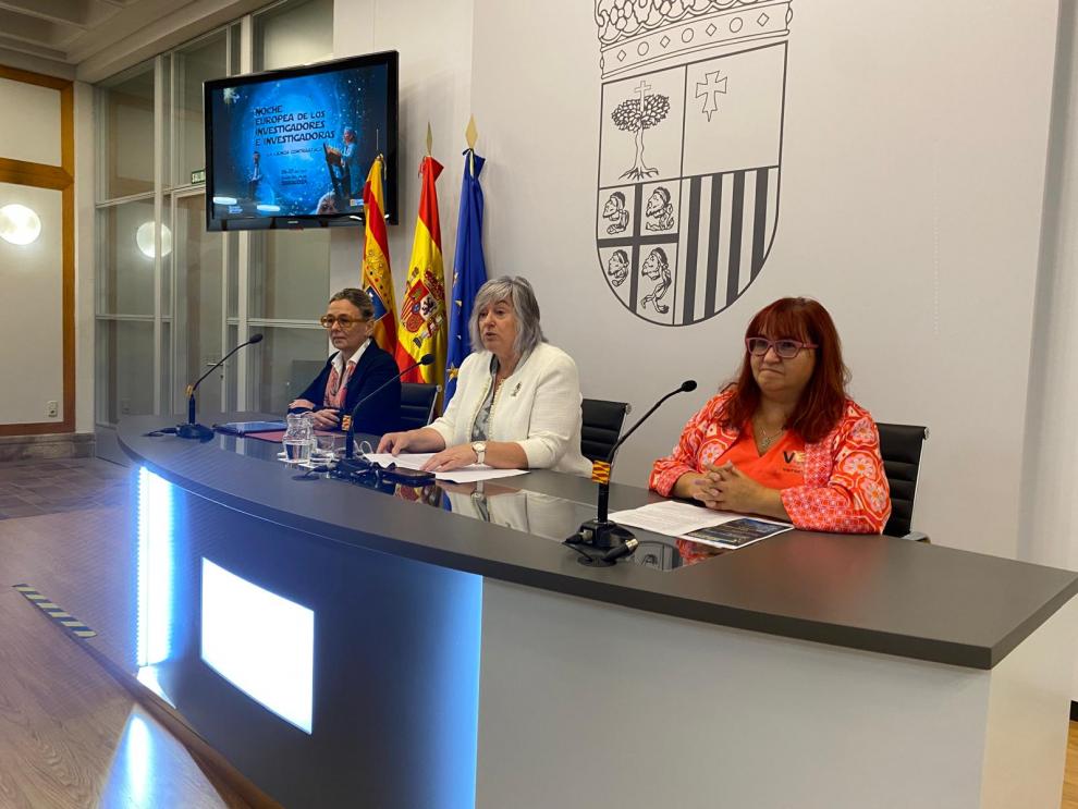 Rueda de Prensa de presentación de la programación de la Noche Europea de los investigadores que se celebrará en Zaragoza los próximos días 26 y 27 de septiembre