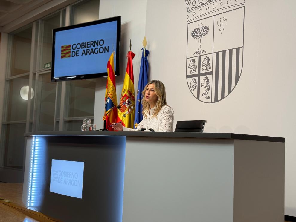 Mar Vaquero tras el Consejo de Gobierno