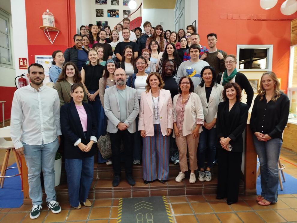 La directora general Ana Moracho ha dado la bienvenida este miércoles a los auxiliares de conversación.