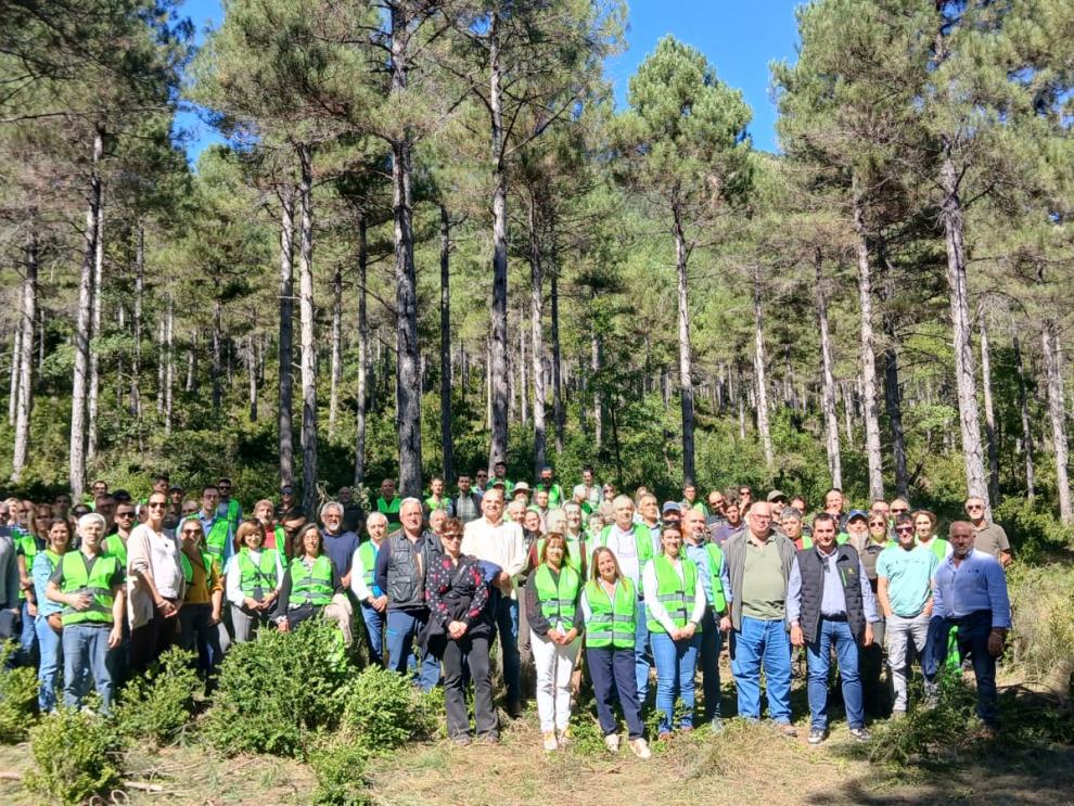 La jornada ha concluido con una visita a un aprovechamiento mecanizado en el monte consorciado “El Palangar”