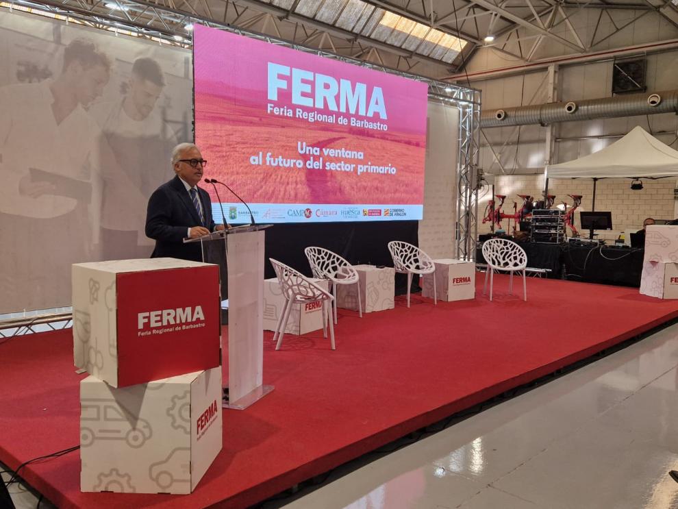 El consejero Javier Rincón inaugura FERMA Barbastro destacando el orgullo rural y el compromiso con el territorio.