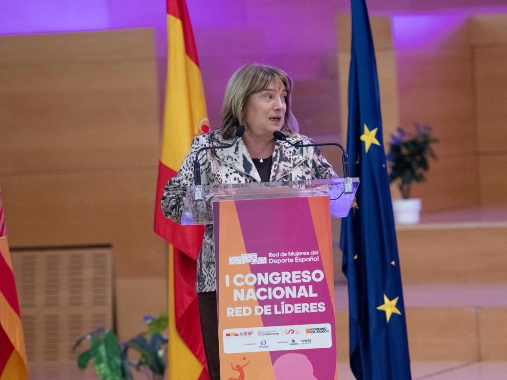 La consejera, Tomasa Hernández, en la inauguración del congreso.
