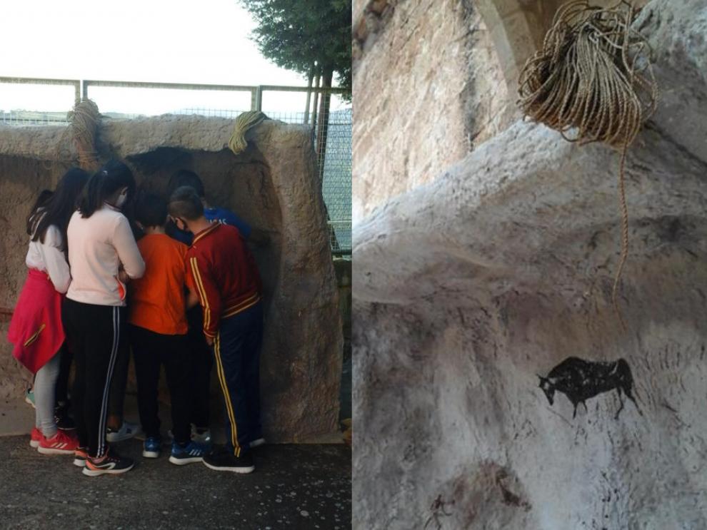 Los alumnos podrán trabajar en la réplica de un abrigo con pinturas rupestres en el Museo de Huesca.