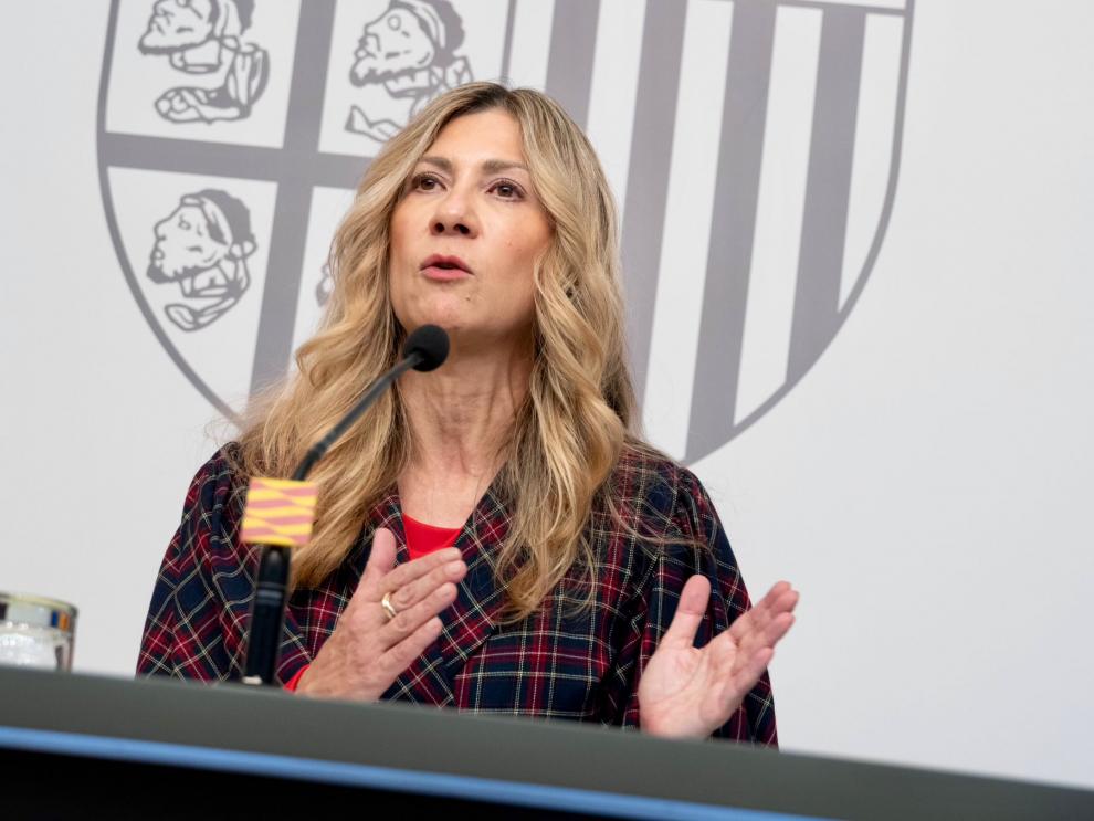 Mar Vaquero, en la rueda de prensa de hoy