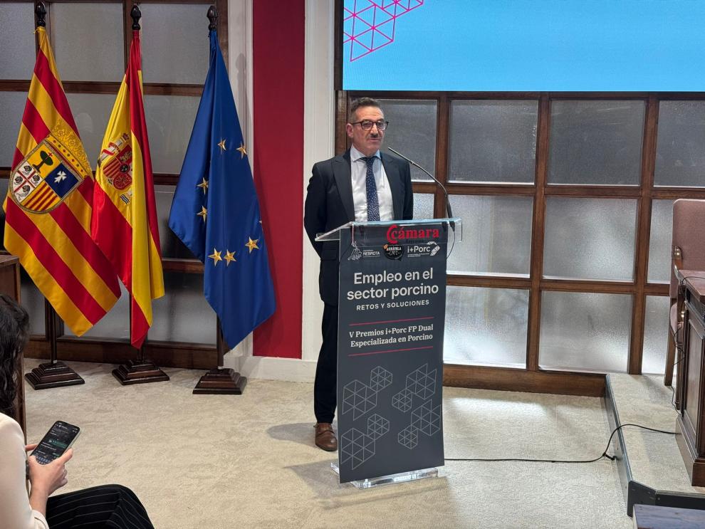 El director general de FP, Luis Mallada, ha clausurado la entrega de los V Premios i+Porc.