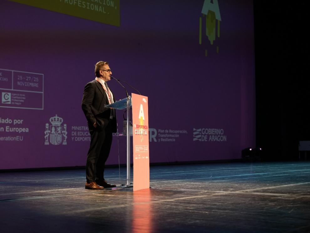 El director general de FP, Luis Mallada, ha inaugurado el congreso.