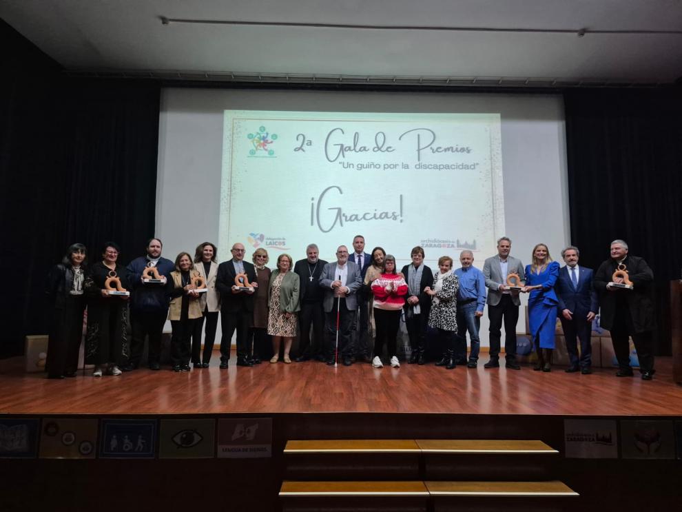 Este jueves por la tarde se ha celebrado la II edición de los Premios 'Un guiño por la discapacidad'