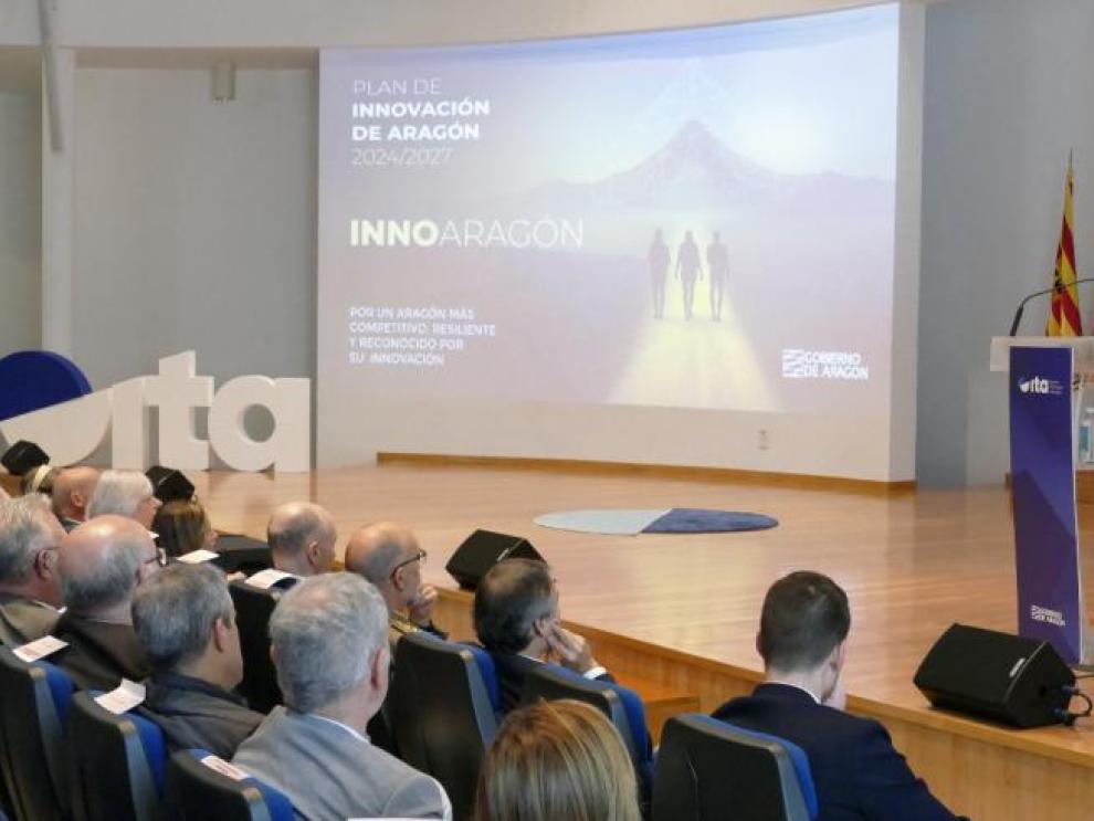 Imagen de la presentación del Plan de Innovación de Aragón