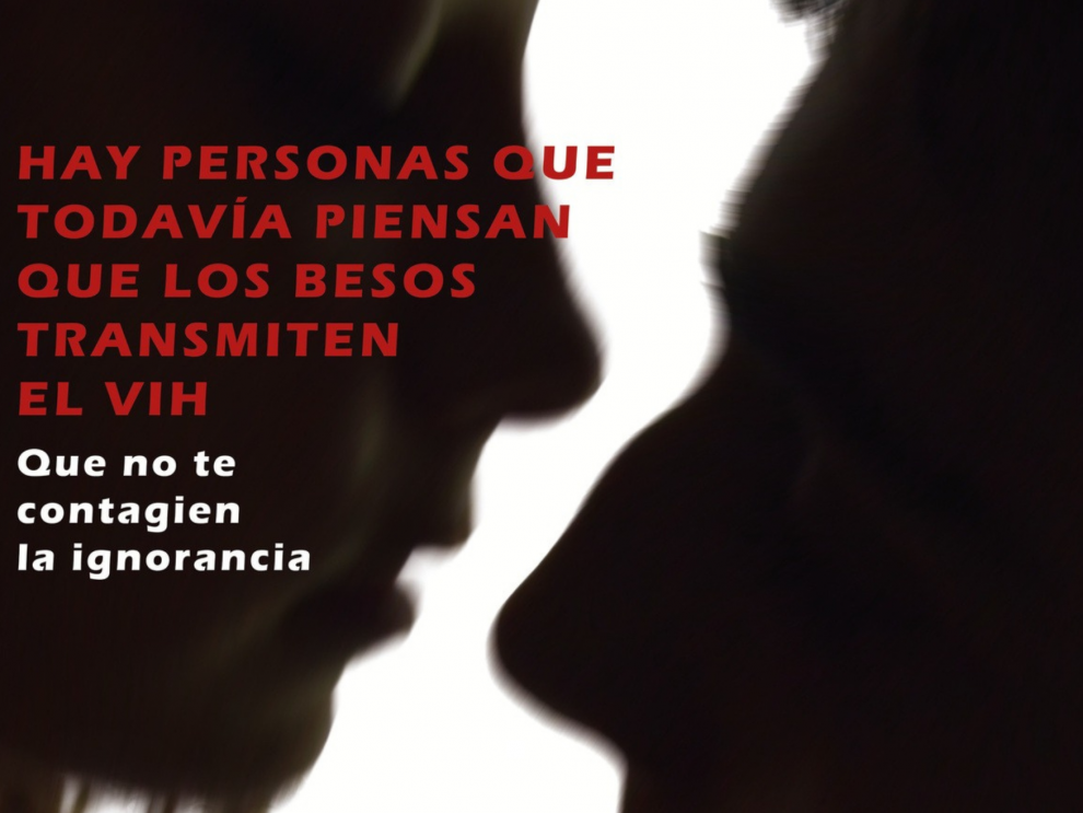 Cartel de la campaña de este año en la que participan Ayuntamiento de Zaragoza, Sanidad y diversas entidades como Médicos del Mundo, Fundación Cruz Blanca, OMSIDA, entre otras.