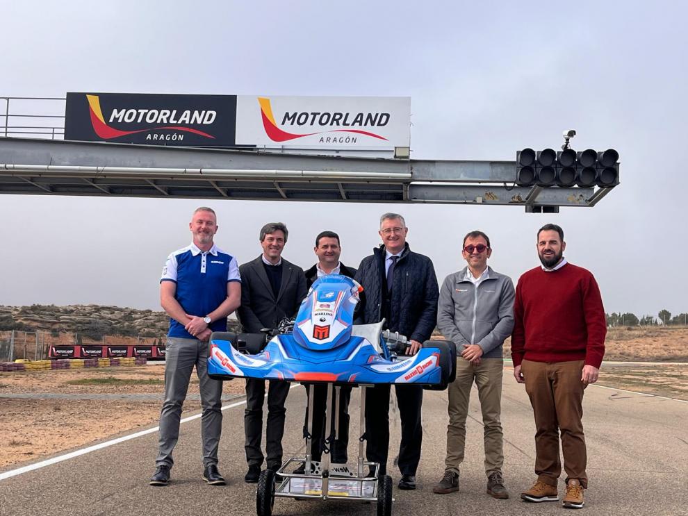 Presentación de la Aragón Karting Academy en MotorLand Aragón.