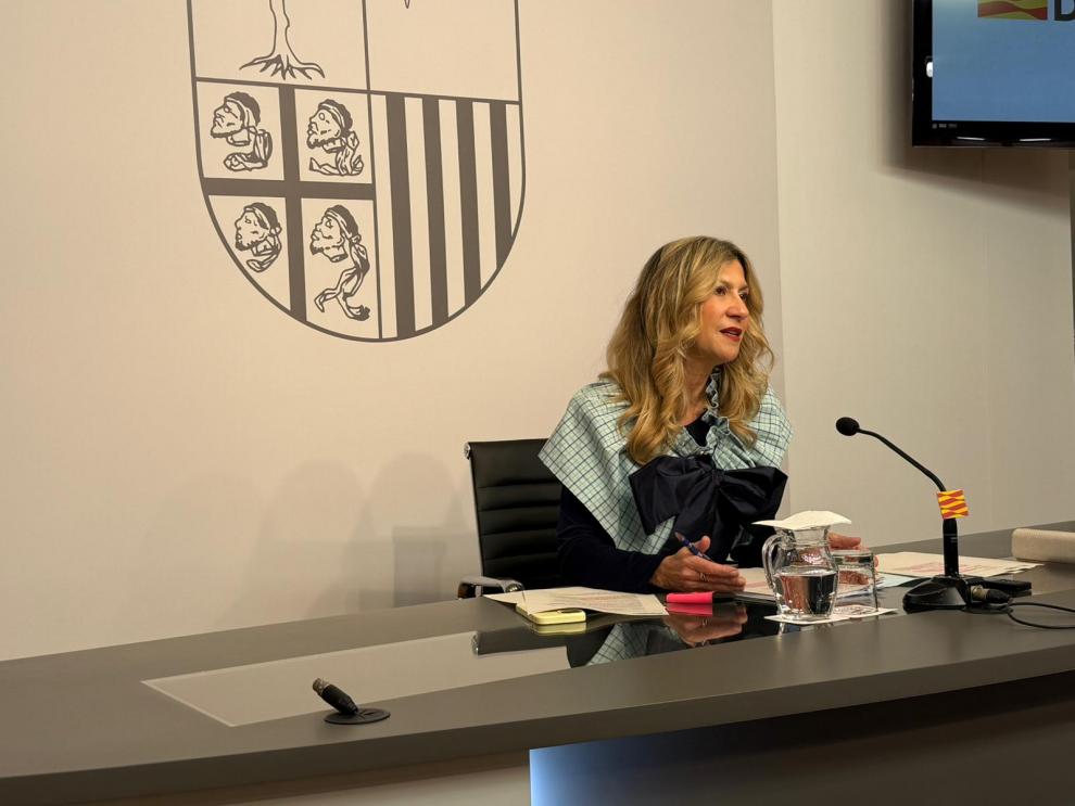 Mar Vaquero, en la rueda de prensa tras el Consejo de Gobierno