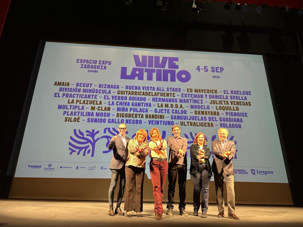 Presentación del Festival Vive Latino 2026, este jueves en el Teatro Principal