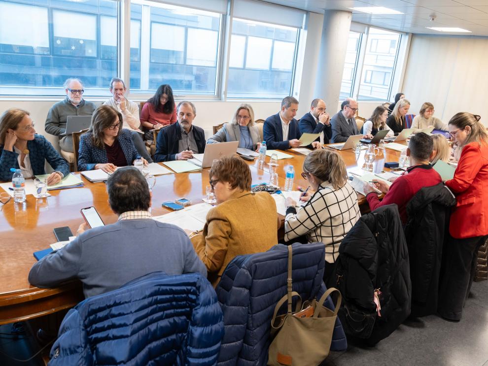 Reunión de la Mesa Sectorial de Sanidad, que se ha celebrado esta mañana en Zaragoza