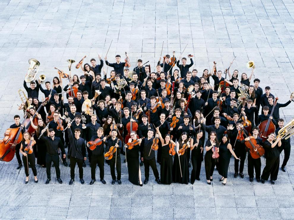 Enla imagen, la Joven Orquesta Nacional de España.