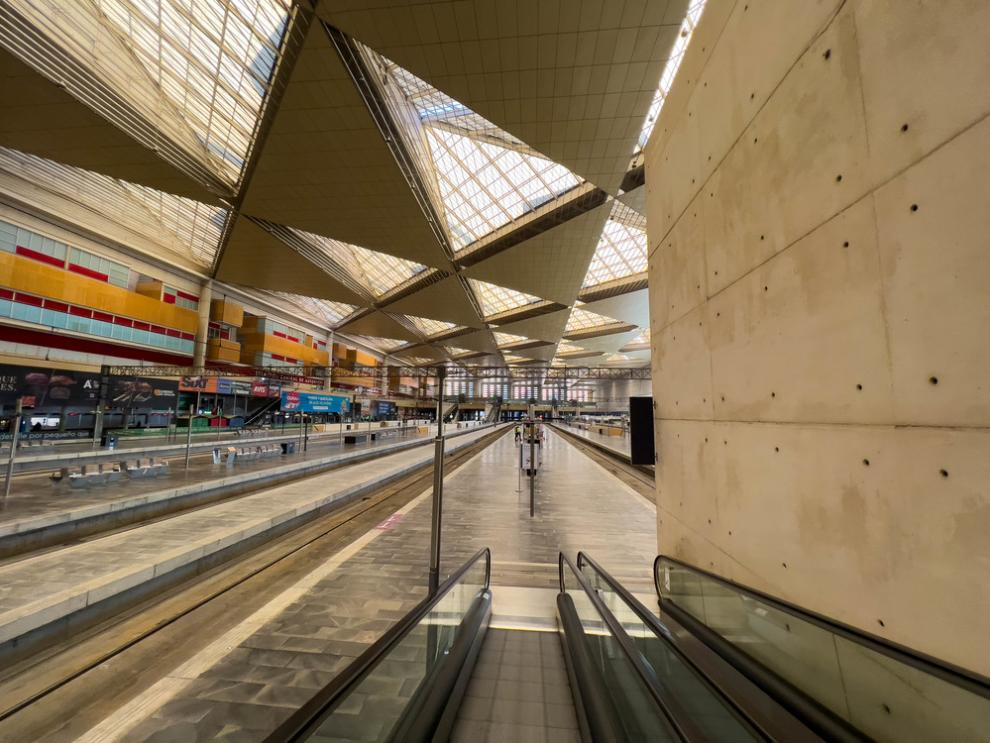 Estación de Delicias, en Zaragoza