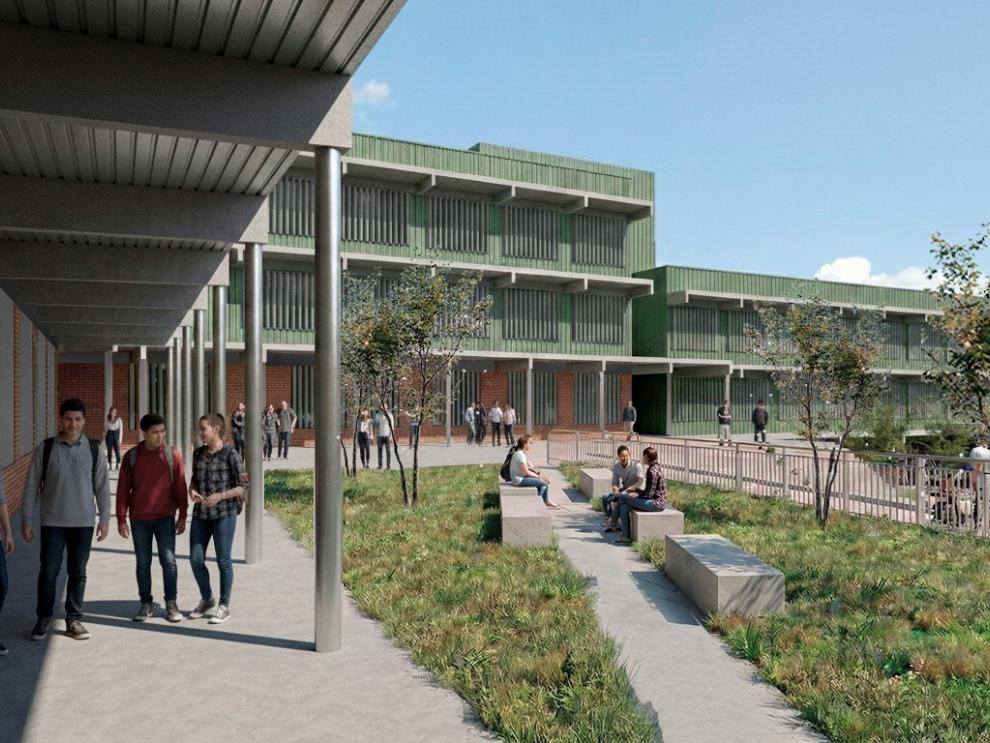 Infografías del futuro instituto de Monzón.