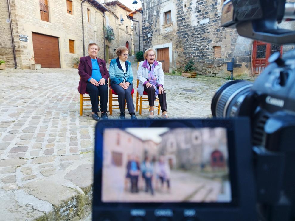 Entrevista durante el rodaje del documental