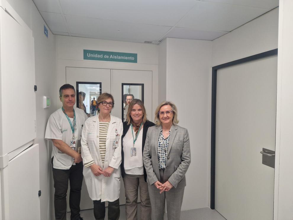 El Hospital Miguel Servet de Zaragoza triplica las habitaciones de aislamiento de Hematología y realiza una renovación integral de la planta