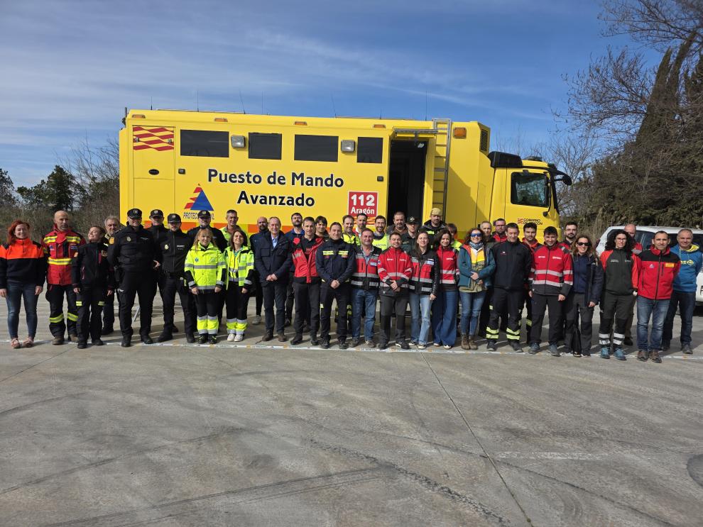 Foto de familia del Curso "Gestión del Puesto de Mando Avanzado en emergencias extraordinarias. Director de Operaciones"