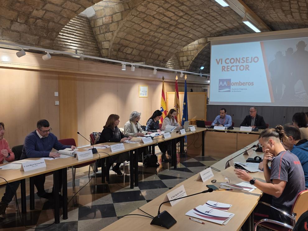 Reunión del consejo rector de la Academia Aragonesa de Bomberos (24/02)
