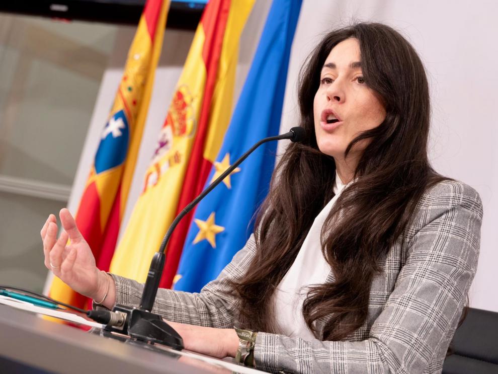 María Pía Canals en un momento de su comparecencia.