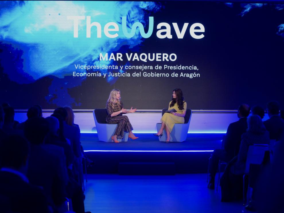 La vicepresidenta en funciones, Mar Vaquero, ha presentado The Wave en Madrid
