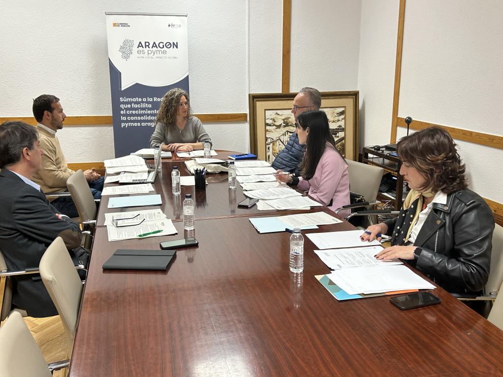 Reunión del Comité Aragón es Pyme, celebrada hoy