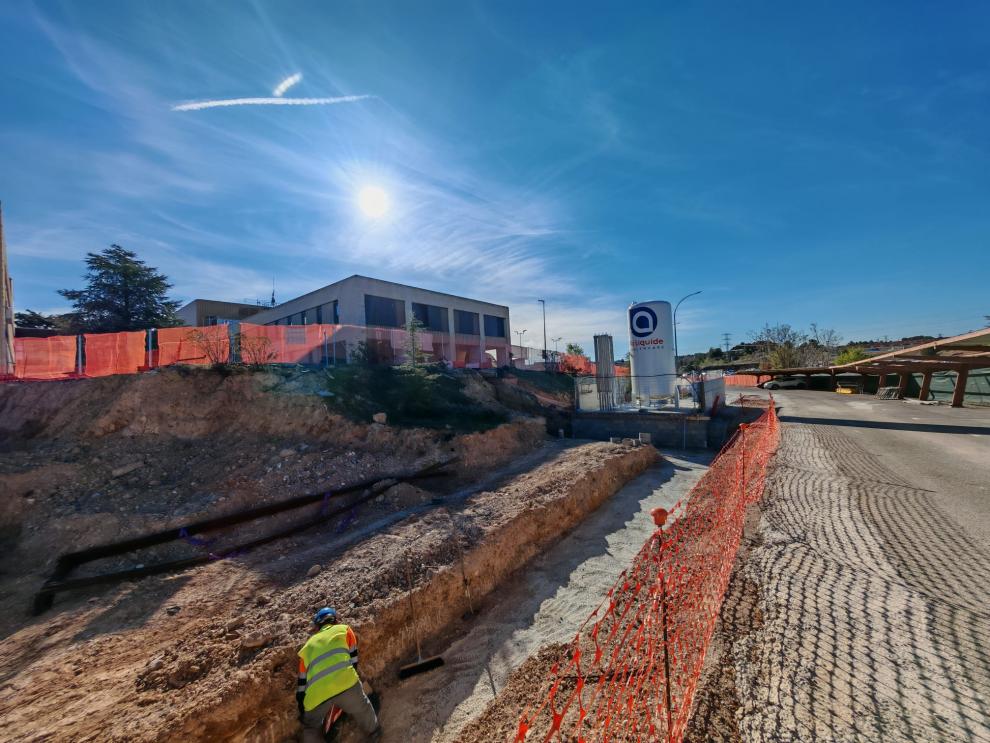 Imagen de las obras del Hospital de Calatayud