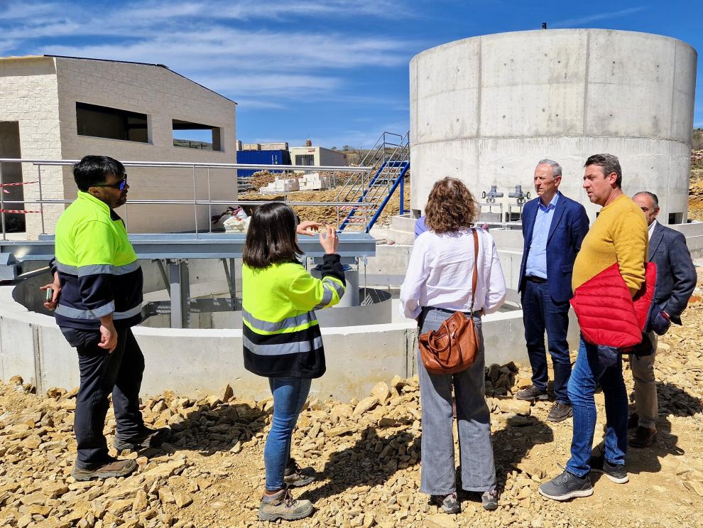 Visita de obras a la estación depuradora de La Iglesuela del Cid.