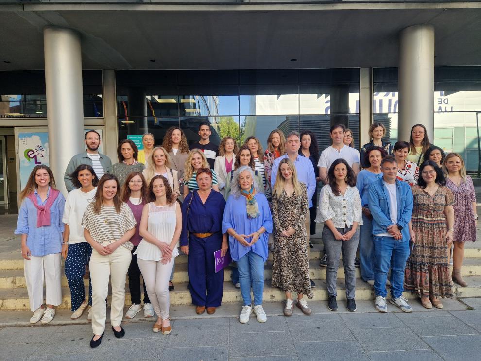 Los nuevos profesionales guía frente a agresiones participan en una jornada de formación, en el SALUD.