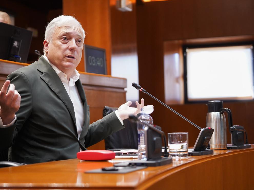 Octavio López, durante su intervención en la Comisión de Vivienda, Fomento, Logística y Cohesión Territorail.