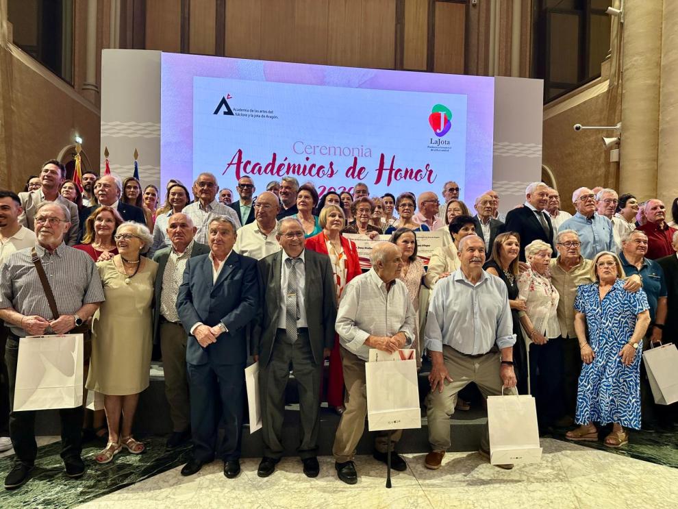 Acto de nombramiento de los Académicos de Honor 2026 de la Academia de las Artes del Folclore y la Jota de Aragón.