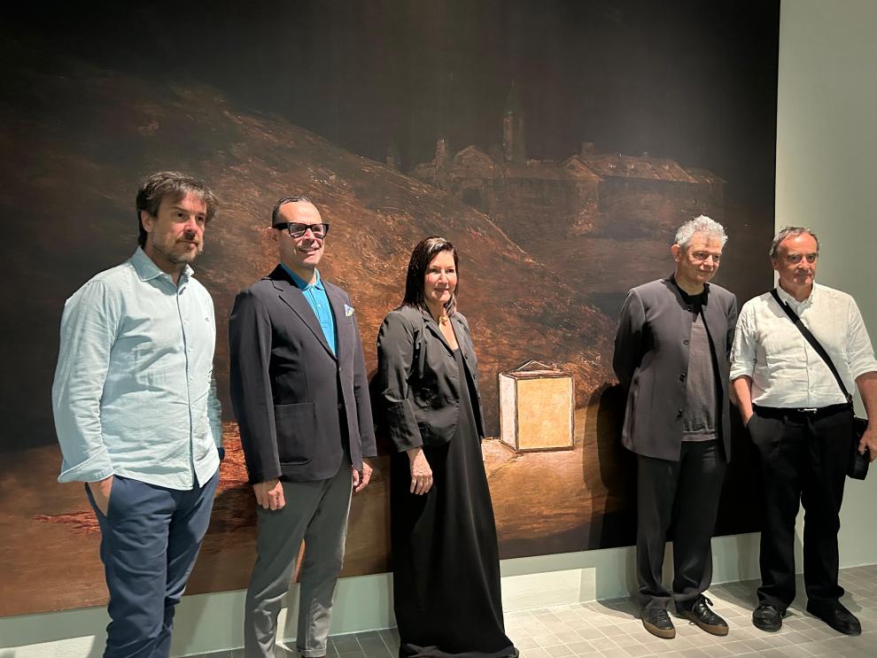 Presentación de la exposición ‘Espacios ocultos. Goya en silencio. José Manuel Ballester’, en el IAACC Pablo Serrano.