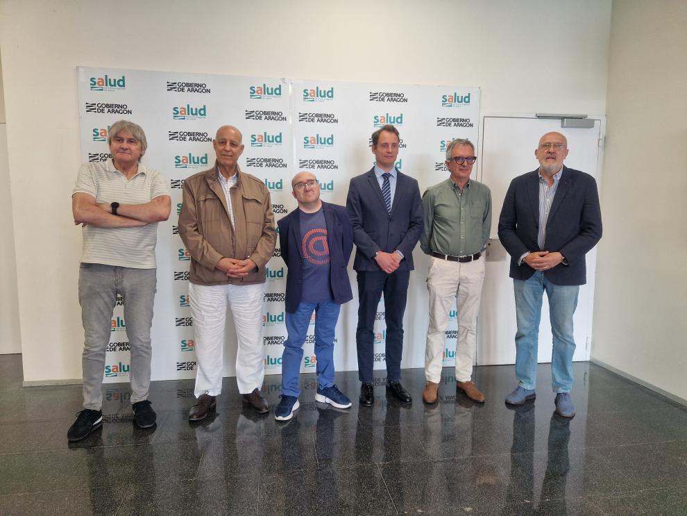 El Coordinador Autonómico de Trasplantes de Aragón con representantes de asociaciones de pacientes