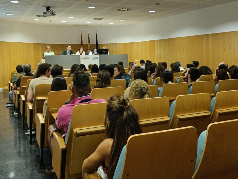 Acto de elección de destinos que se ha celebrado hoy en el SALUD.
