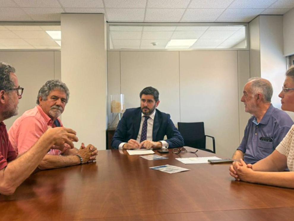 Alejandro Nolasco, en el encuentro mantenido con los representantes de CARAL