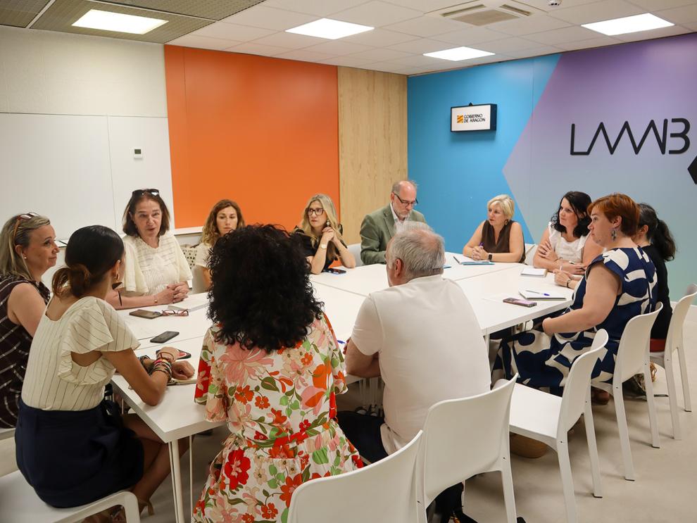 Reunión del Comité Autonómico de Emergencias que ha tenido lugar en el Laboratorio de Aragón Gobierno Abierto (LAAAB)