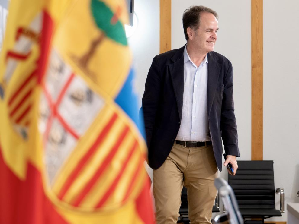 El consejero Roberto Bermúdez de Castro en la rueda de prensa posterior al Consejo de Gobierno.