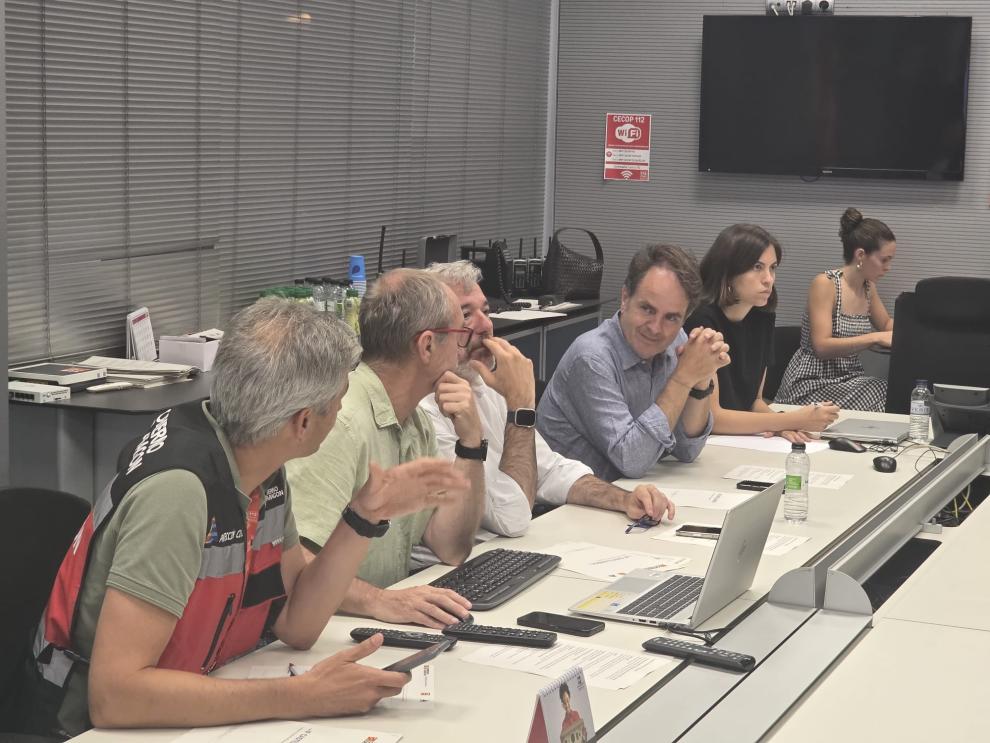 Reunión del CECOPI esta noche en la sala de crisis del 112.