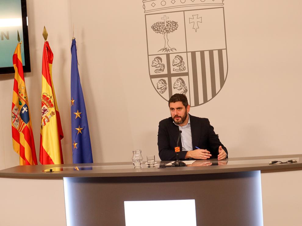 Alejandro Nolasco, en sala de prensa