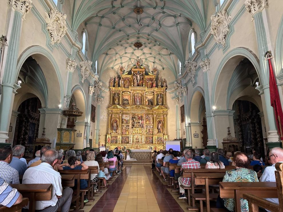 Presentación de la restauración del retablo de la Iglesia de San Martín en San Martín del Río.