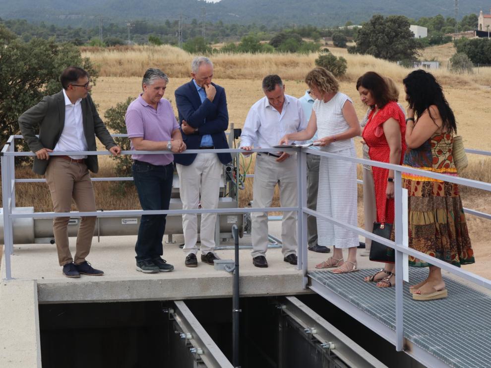 Visita a la EDAR de Aguaviva este martes