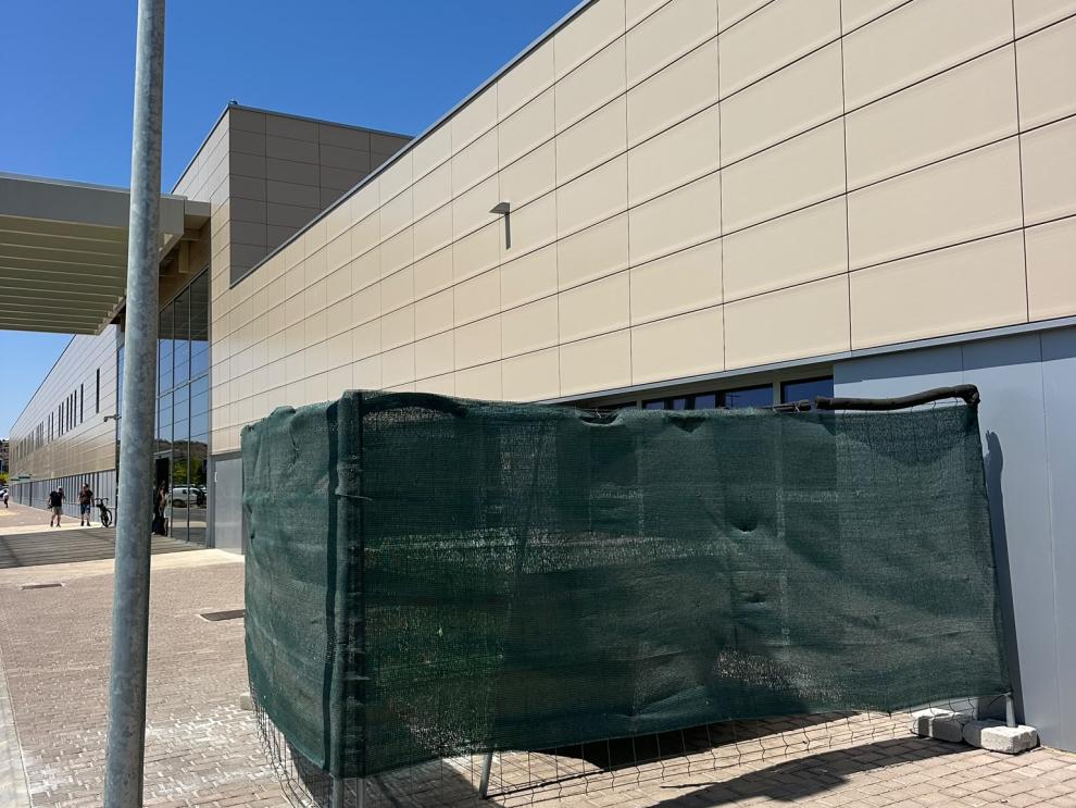 Comienzan las obras de adecuación del espacio destinado a la cafetería en el nuevo Hospital de Alcañiz