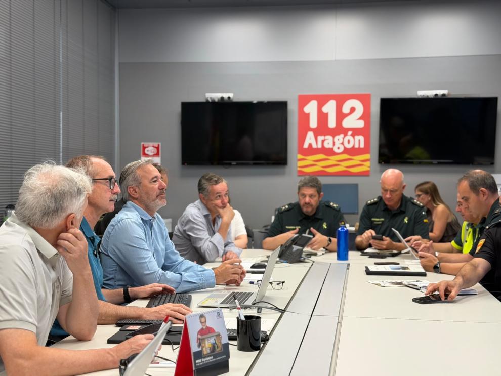 El presidente Azcón ha liderado la reunión del Centro de Coordinación Operativa Integrada (CECOPI).