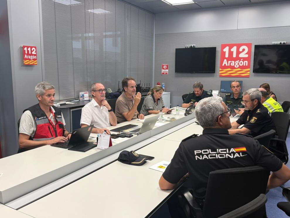 Reunión del CECOPI celebrado hoy, 18 de agosto.