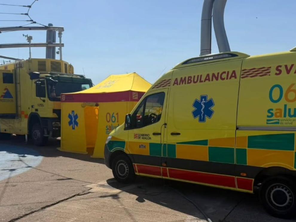 Uno de los vehículos del 061 Aragón.