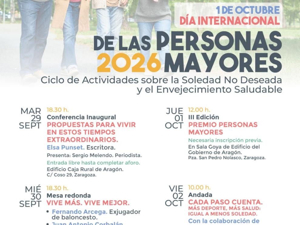 Ciclo de actividades con motivo del Día Internacional de las Personas Mayores