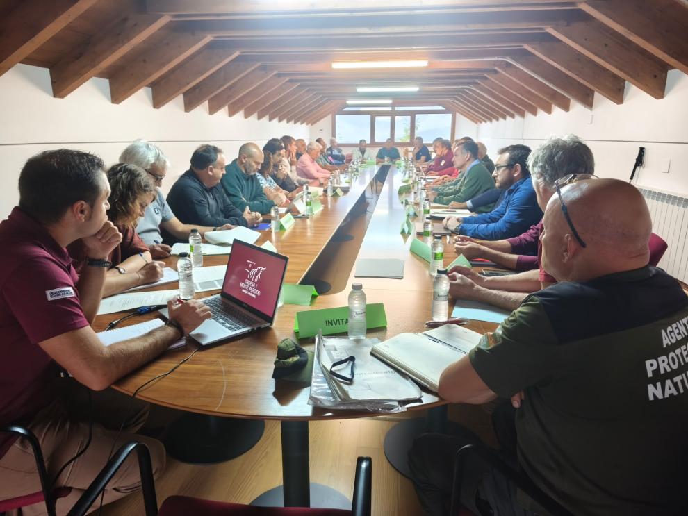 Celebración del Patronato, este viernes, con la presencia del consejero Luis Biendicho y el nuevo director conservador del parque, Javier González
