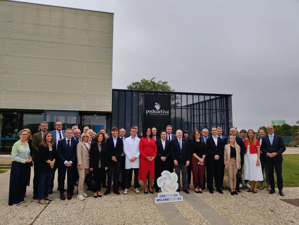 La consejera Eva Valle ha acompañado a los embajadores de la UE en su visita a Walqa (Huesca).